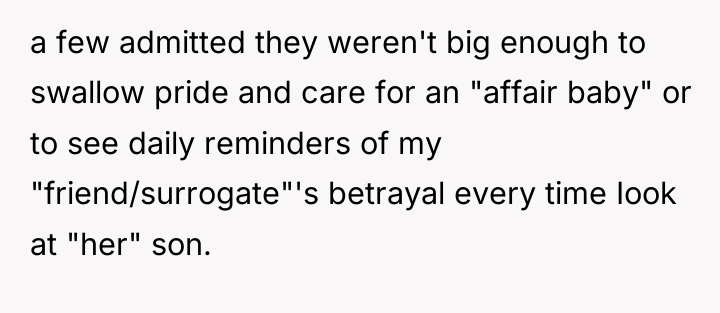 a few admitted they weren't big enough to swallow pride...