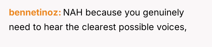 bennetinoz NAH because you genuinely need to hear the clearest...