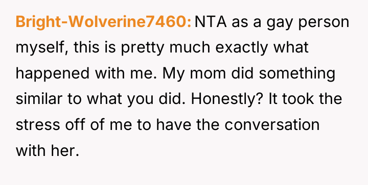 Bright-Wolverine7460 NTA as a gay person myself, this is pretty...