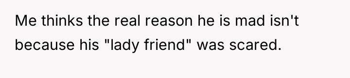 Me thinks the real reason he is mad isn't because...