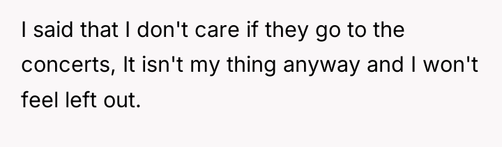 I said that I don't care if they go to...