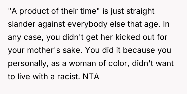 "A product of their time" is just straight slander against...