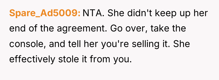 Spare_Ad5009 NTA. She didn't keep up her end of the...