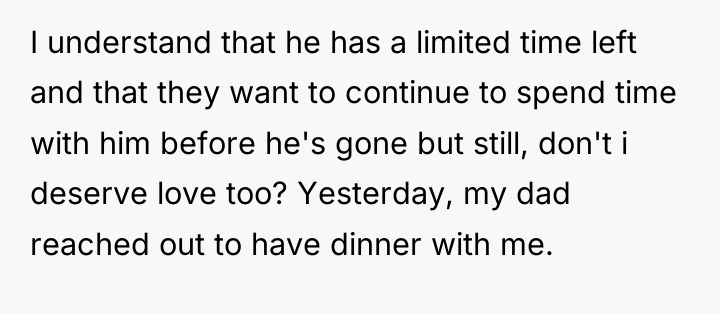 I understand that he has a limited time left and...