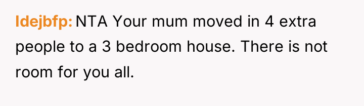 Idejbfp NTA Your mum moved in 4 extra people to...