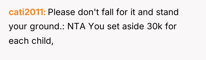 cati2011 Please don't fall for it and stand your ground.:...