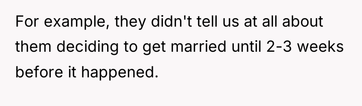 For example, they didn't tell us at all about them...