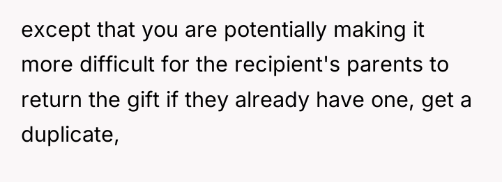except that you are potentially making it more difficult for...