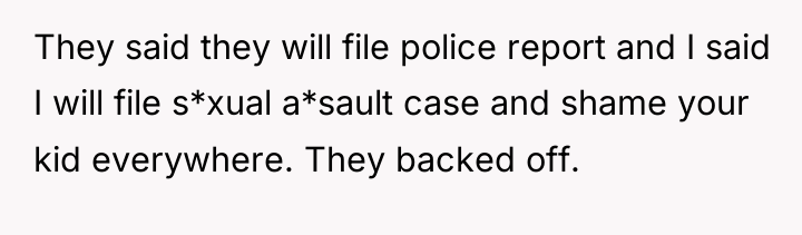 They said they will file police report and I said...