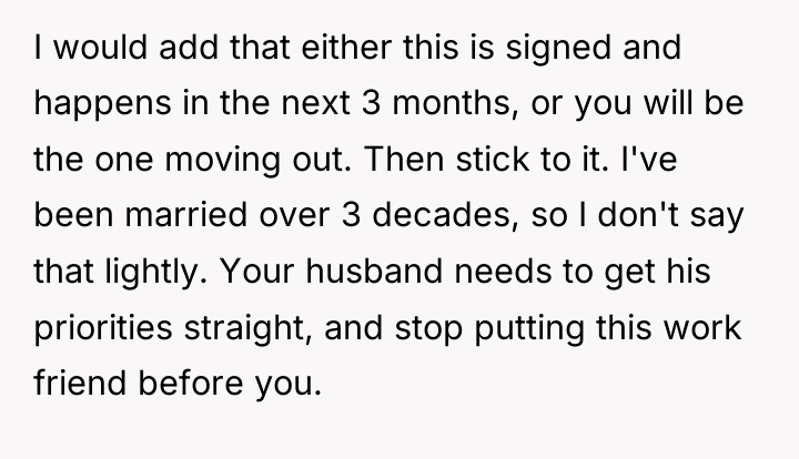 I would add that either this is signed and happens...