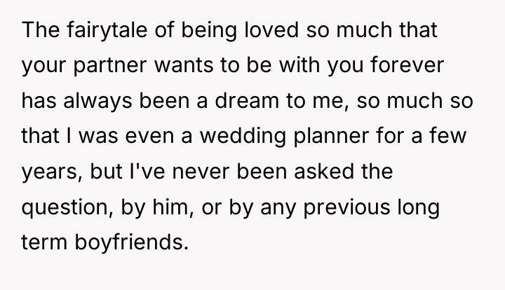 The fairytale of being loved so much that your partner...