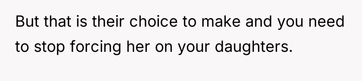 But that is their choice to make and you need...