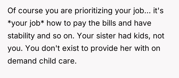 Of course you are prioritizing your job... it's *your job*...