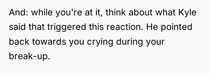 And: while you're at it, think about what Kyle said...