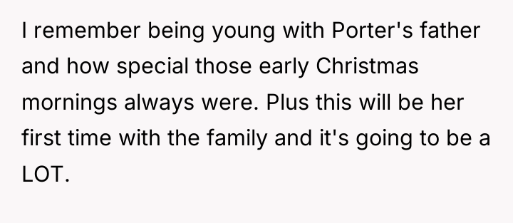 I remember being young with Porter's father and how special...