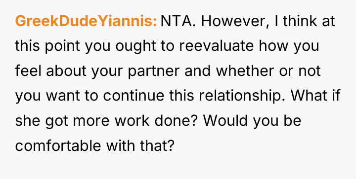 GreekDudeYiannis NTA. However, I think at this point you ought...