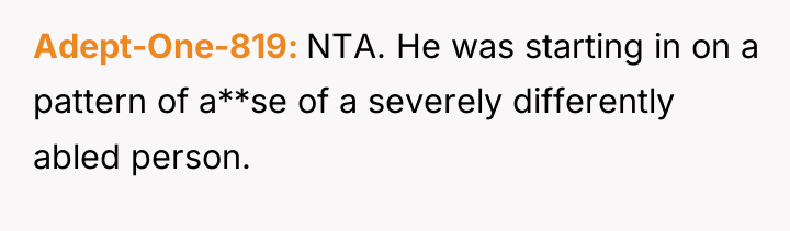 Adept-One-819 NTA. He was starting in on a pattern of...