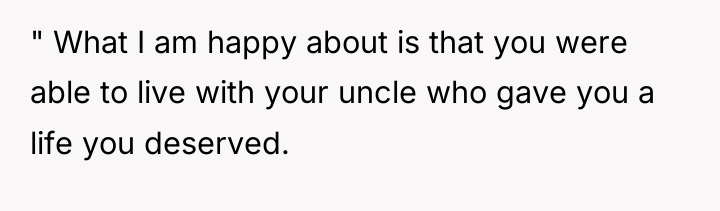 " What I am happy about is that you were...