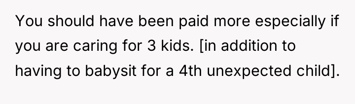 You should have been paid more especially if you are...