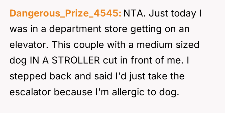 Dangerous_Prize_4545 NTA. Just today I was in a department store...