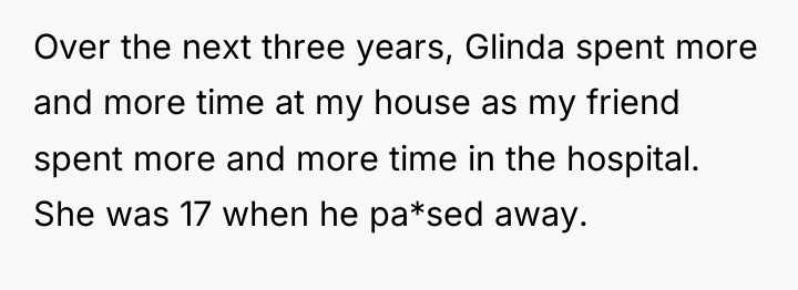 Over the next three years, Glinda spent more and more...
