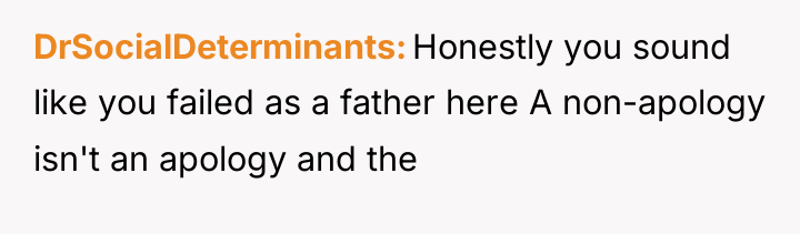 DrSocialDeterminants Honestly you sound like you failed as a father...