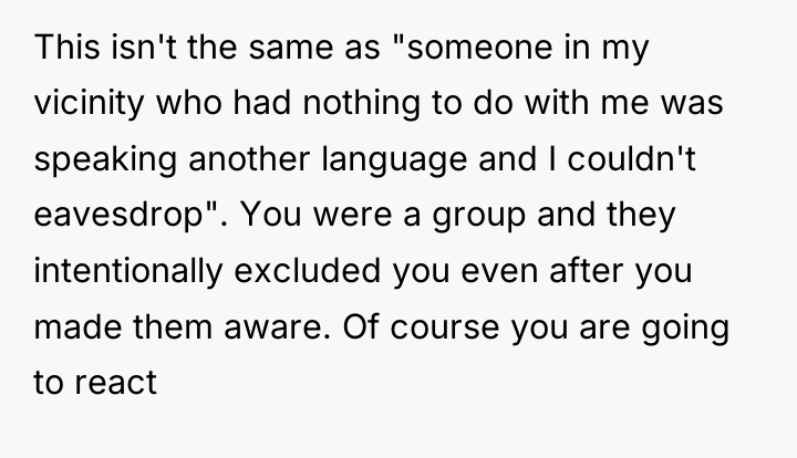 This isn't the same as "someone in my vicinity who...