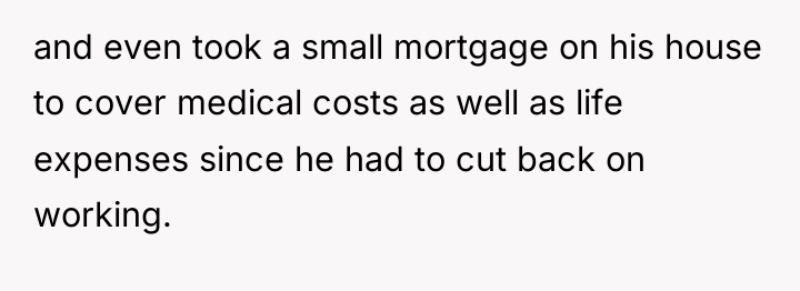 and even took a small mortgage on his house to...