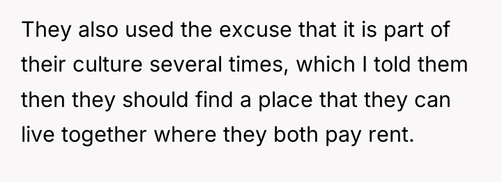 They also used the excuse that it is part of...