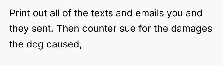 Print out all of the texts and emails you and...