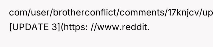 com/user/brotherconflict/comments/17knjcv/update_2_wibta_if_i_skipped_my_sisters_wedding/) [UPDATE 3](https: //www.reddit.