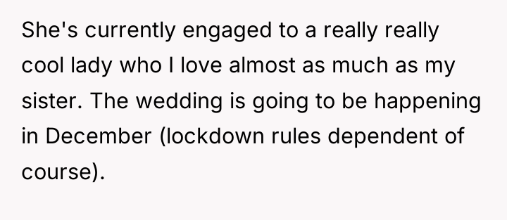She's currently engaged to a really really cool lady who...