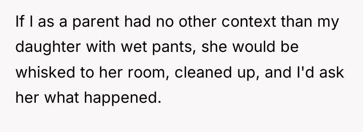 If I as a parent had no other context than...