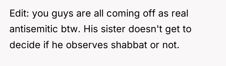 Edit: you guys are all coming off as real antisemitic...
