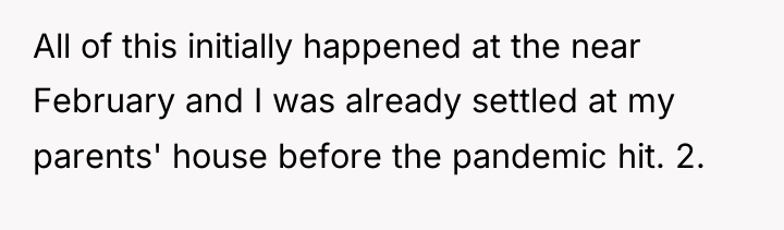 All of this initially happened at the near February and...