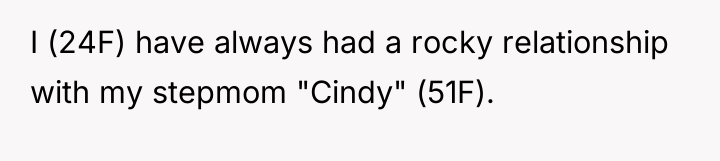 I (24F) have always had a rocky relationship with my...