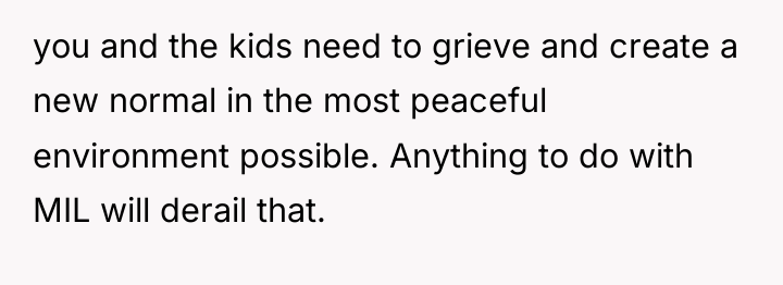 you and the kids need to grieve and create a...