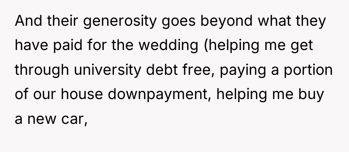 And their generosity goes beyond what they have paid for...