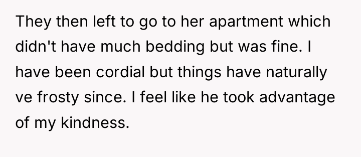 They then left to go to her apartment which didn't...