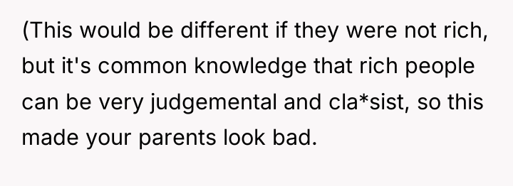 (This would be different if they were not rich, but...