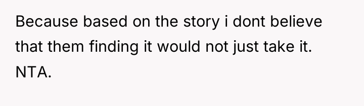 Because based on the story i dont believe that them...