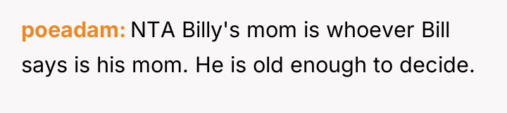 poeadam NTA Billy's mom is whoever Bill says is his...