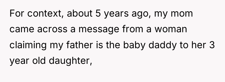 For context, about 5 years ago, my mom came across...