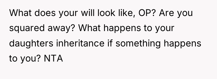 What does your will look like, OP? Are you squared...