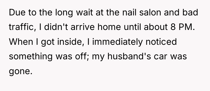 Due to the long wait at the nail salon and...