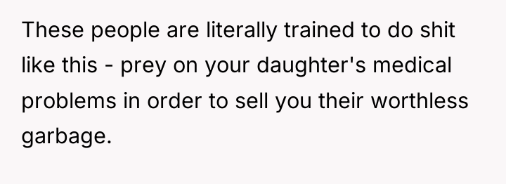 These people are literally trained to do shit like this...