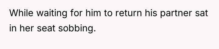 While waiting for him to return his partner sat in...