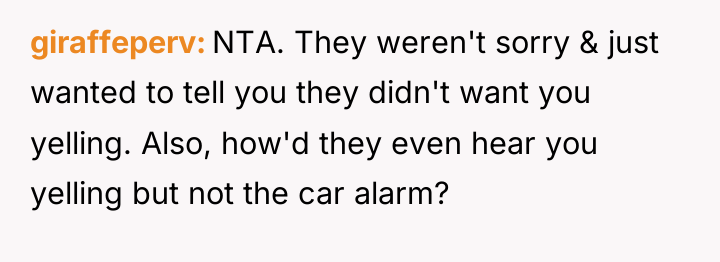 giraffeperv NTA. They weren't sorry & just wanted to tell...