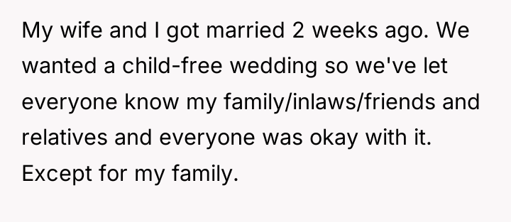 My wife and I got married 2 weeks ago. We...