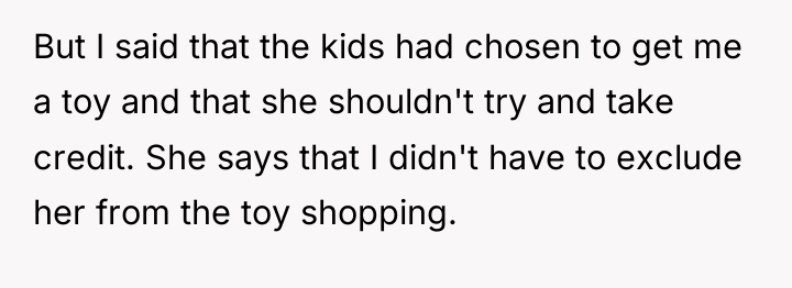 But I said that the kids had chosen to get...